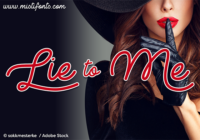 Lie to Me Font - Featured Image