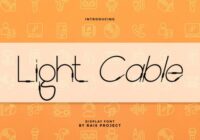 Light Cable Font - Featured Image
