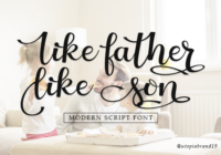Like Father Like Son Font - Featured Image