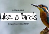 Like a Birds Font - Featured Image