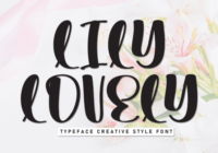 Lily Lovely Font - Featured Image