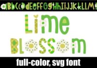 Lime Blossom Font - Featured Image