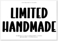 Limited Handmade Font - Featured Image