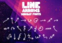 Line Arrows Font - Featured Image