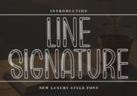 Line Signature Font - Featured Image