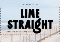 Line Straight Font - Featured Image