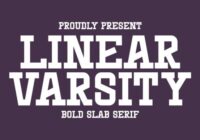Linear Varsity Font - Featured Image