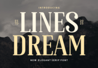 Lines Dream Font - Featured Image