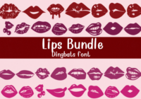 Lips Bundle Font - Featured Image