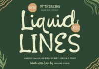 Liquid Lines Font - Featured Image