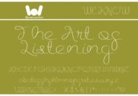 Listening Font - Featured Image