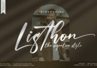 Listhon Font - Featured Image