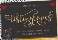 Listing Loves Font - Featured Image