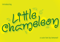Little Chameleon Font - Featured Image