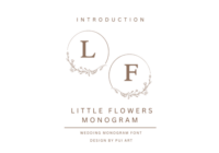 Little Flowers Monogram Font - Featured Image