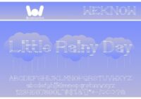 Little Rainy Day Font - Featured Image