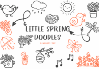 Little Spring Doodles Font - Featured Image