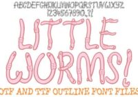 Little Worms Font - Featured Image