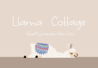 Llama Cottage Font - Featured Image