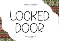 Locked Door Font - Featured Image