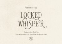 Locked Whisper Font - Featured Image