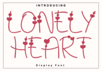 Lonely Heart Font - Featured Image