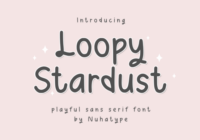 Loopy Stardust Font - Featured Image