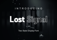 Lost Signal Font - Featured Image
