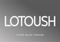 Lotoush Extra Black Font - Featured Image