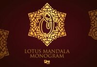 Lotus Mandala Monogram Font - Featured Image