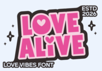 Love Alive Font - Featured Image