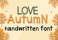 Love Autumn Font - Featured Image