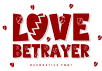 Love Betrayer Font - Featured Image