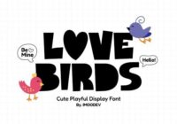 Love Birds Font - Featured Image