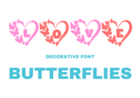 Love Butterflies Font - Featured Image