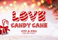 Love Candy Cane Font - Featured Image