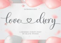 Love Diery Font - Featured Image