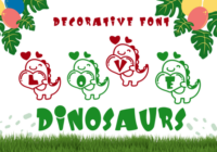 Love Dinosaurs Font - Featured Image