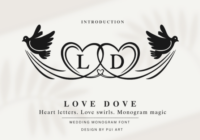 Love Dove Monogram Font - Featured Image