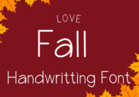Love Fall Font - Featured Image