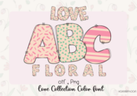 Love Floral Font - Featured Image