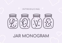 Love Jar Monogram Font - Featured Image