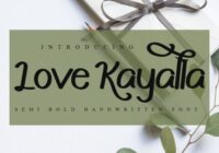 Love Kayalla Font - Featured Image