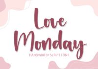 Love Monday Font - Featured Image