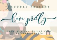 Love Prilly Font - Featured Image