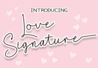 Love Signature Font - Featured Image