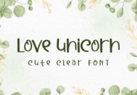 Love Unicorn Font - Featured Image