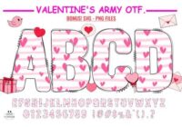Love Valentine's Army Stripe Font - Featured Image