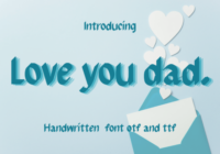 Love You Dad Font - Featured Image
