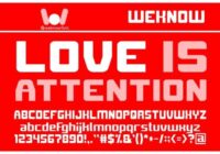 Love is Attention Font - Featured Image